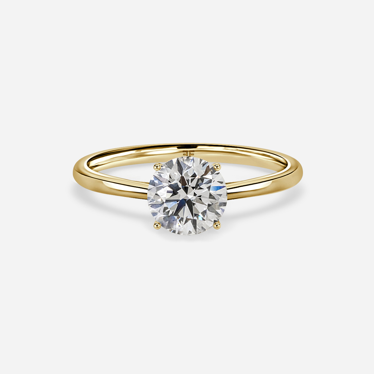 Jessie Tulip Yellow Gold Solitaire Engagement Ring