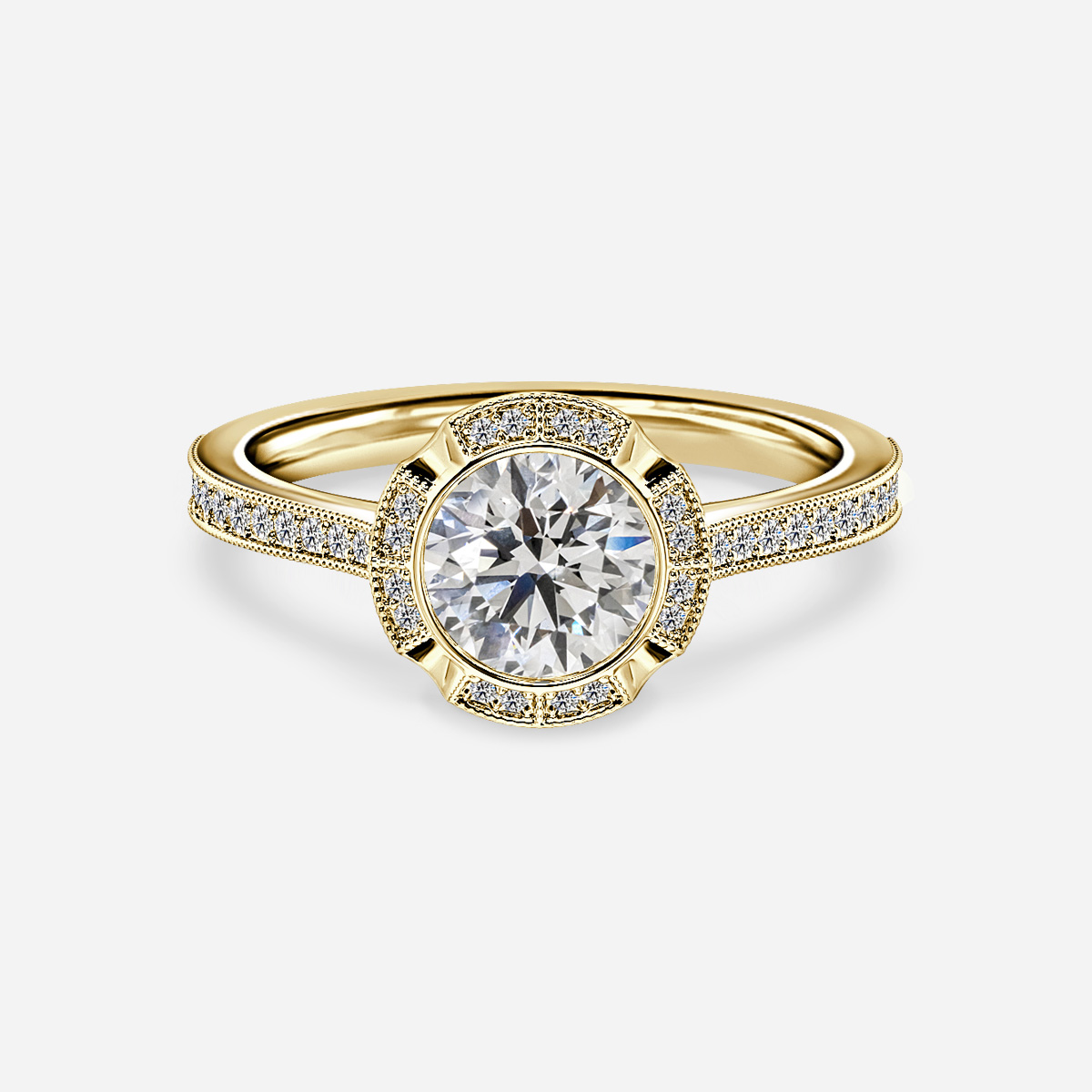 0.40ct Halo Engagement Rings