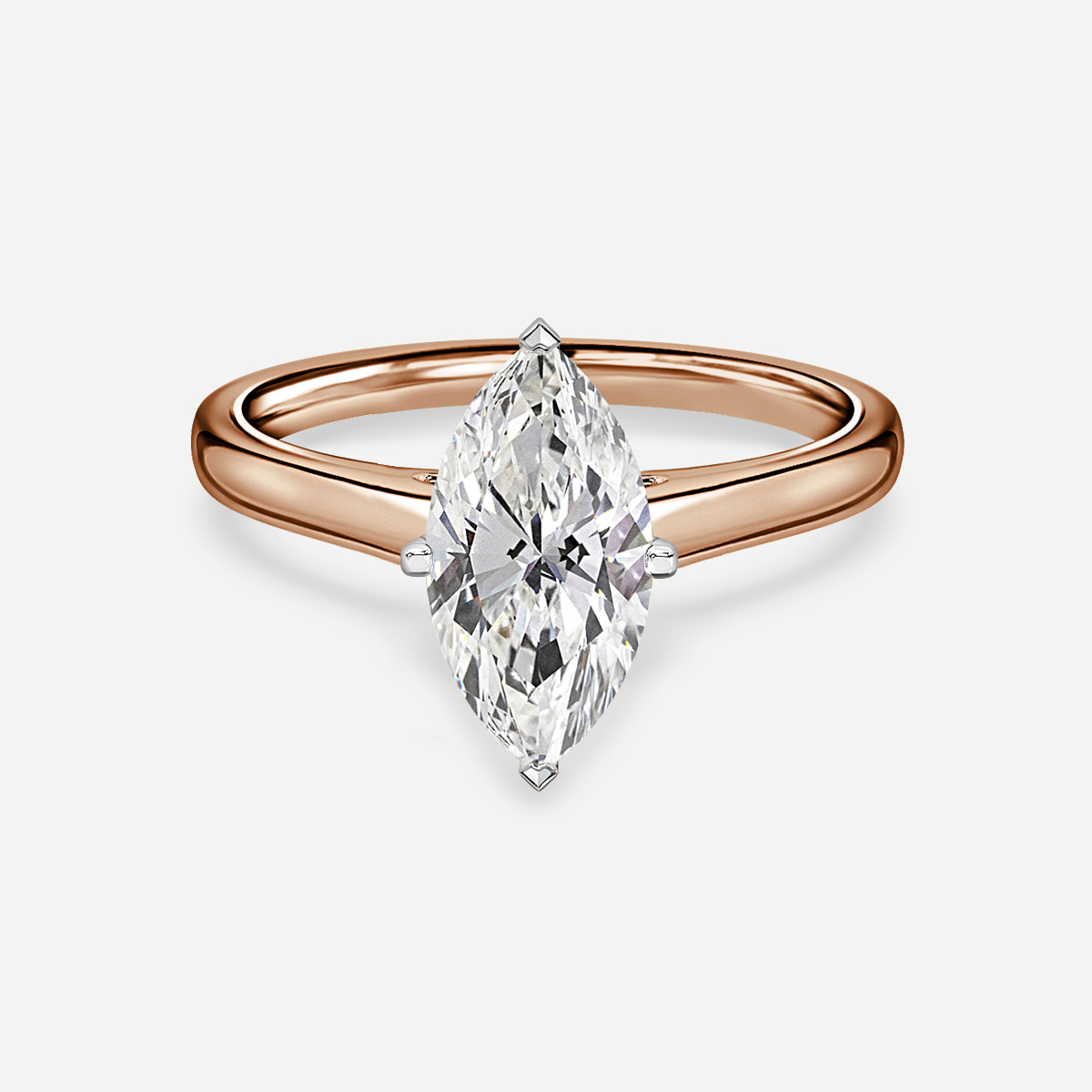 Avery Rose Gold Two Tone
