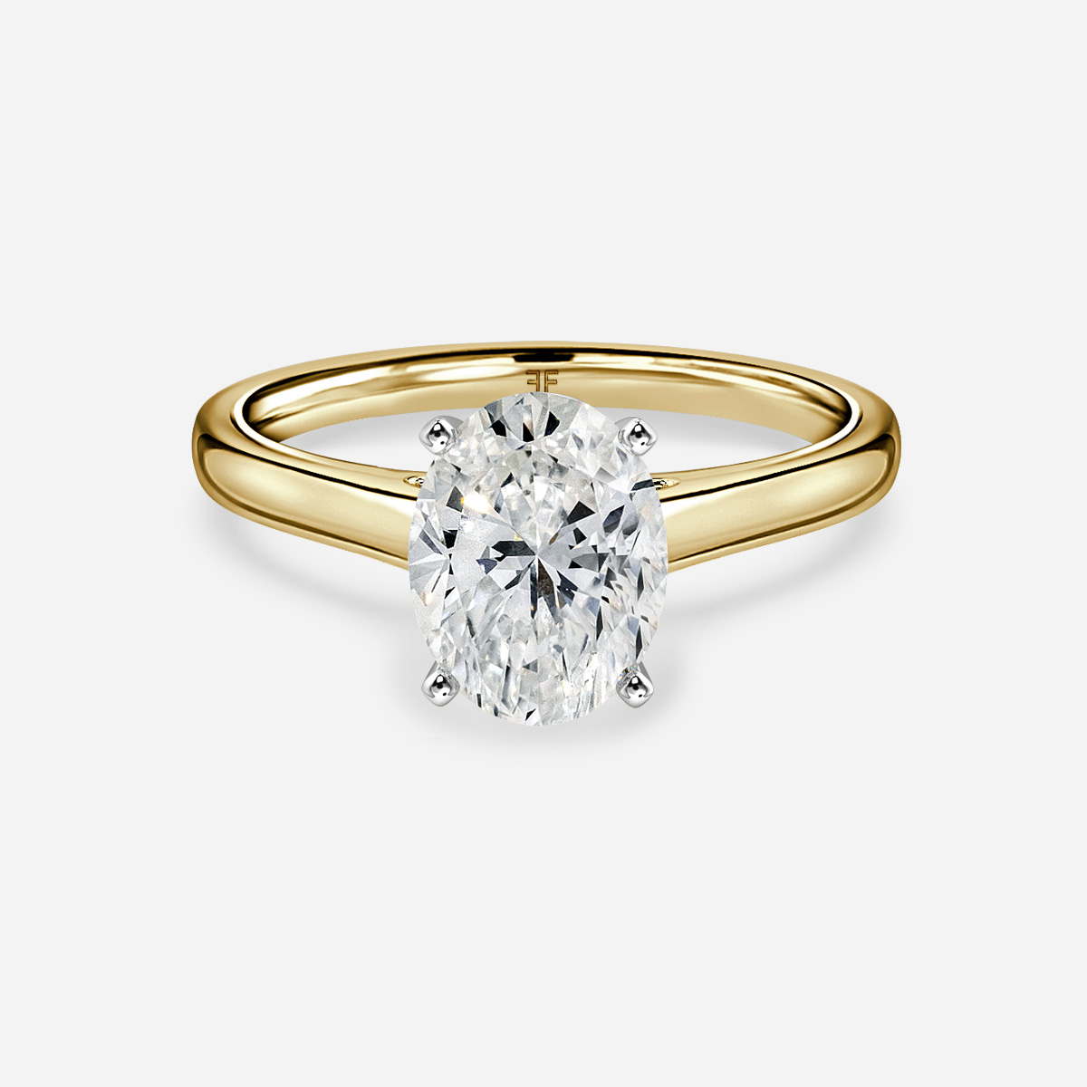 Avery Yellow Gold Two Tone