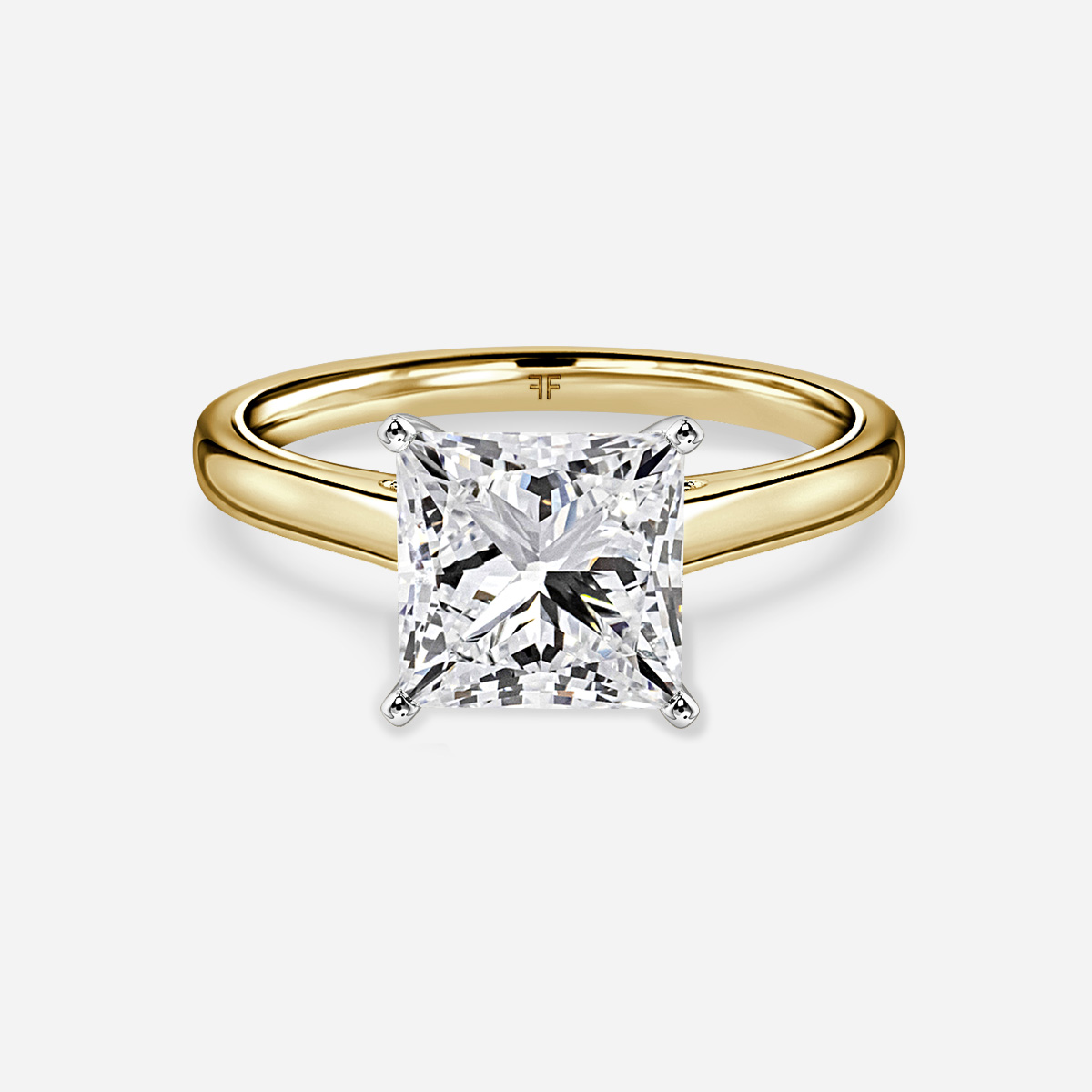 Avery Yellow Gold Two Tone