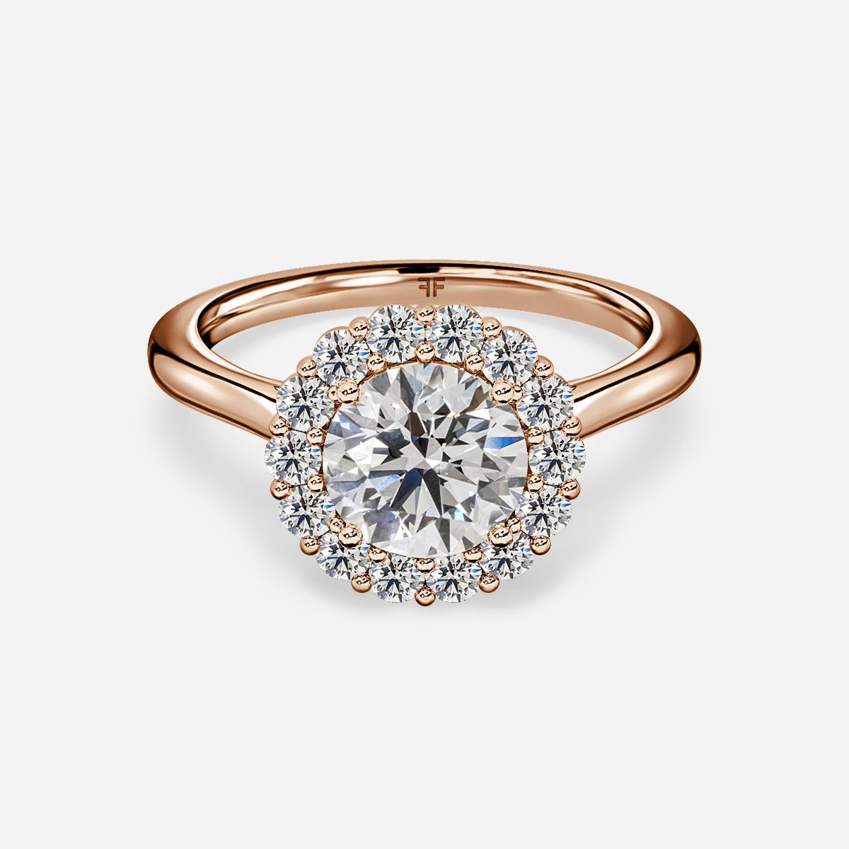 Marisol Rose Gold Cluster Engagement Ring