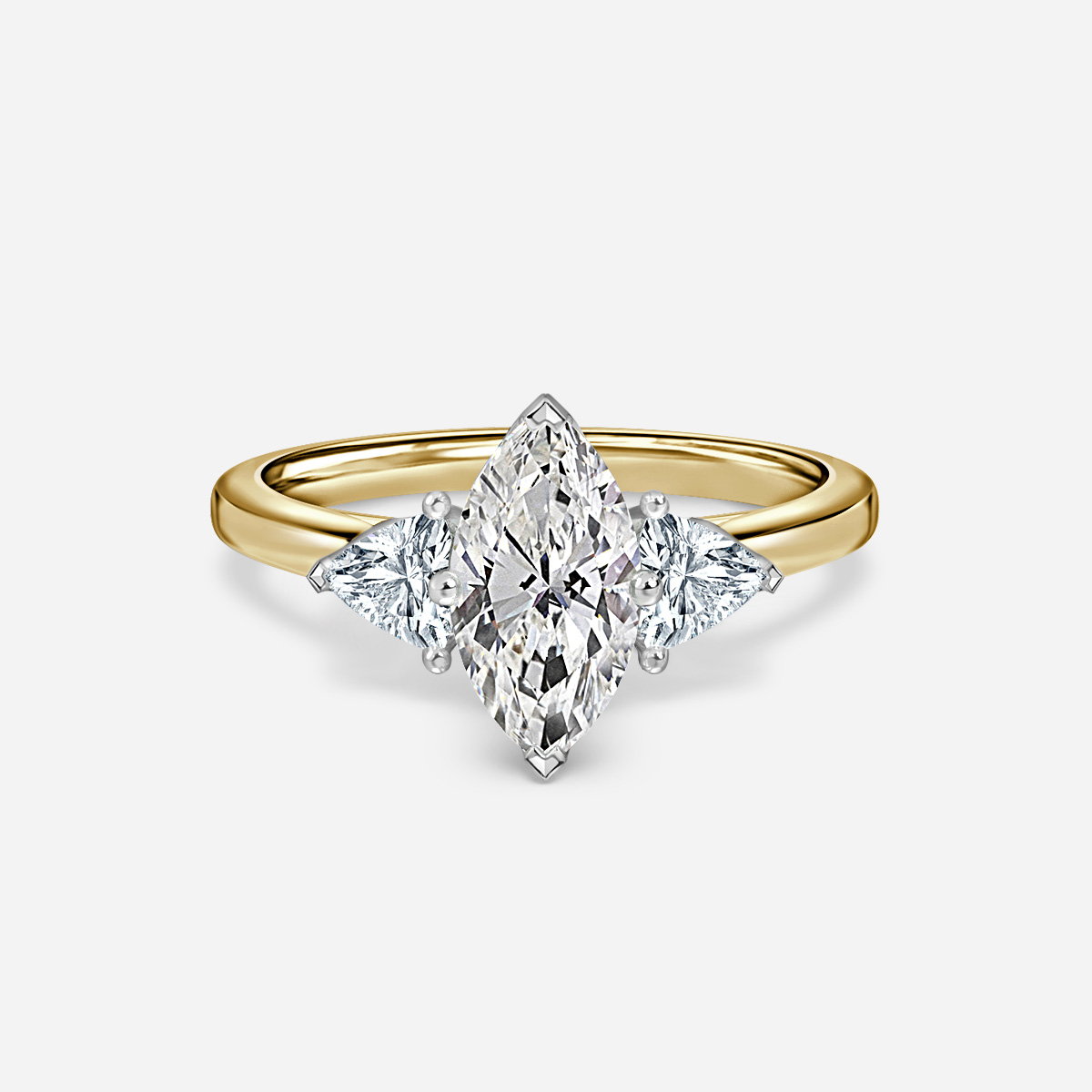 Ciara Yellow Gold Two Tone