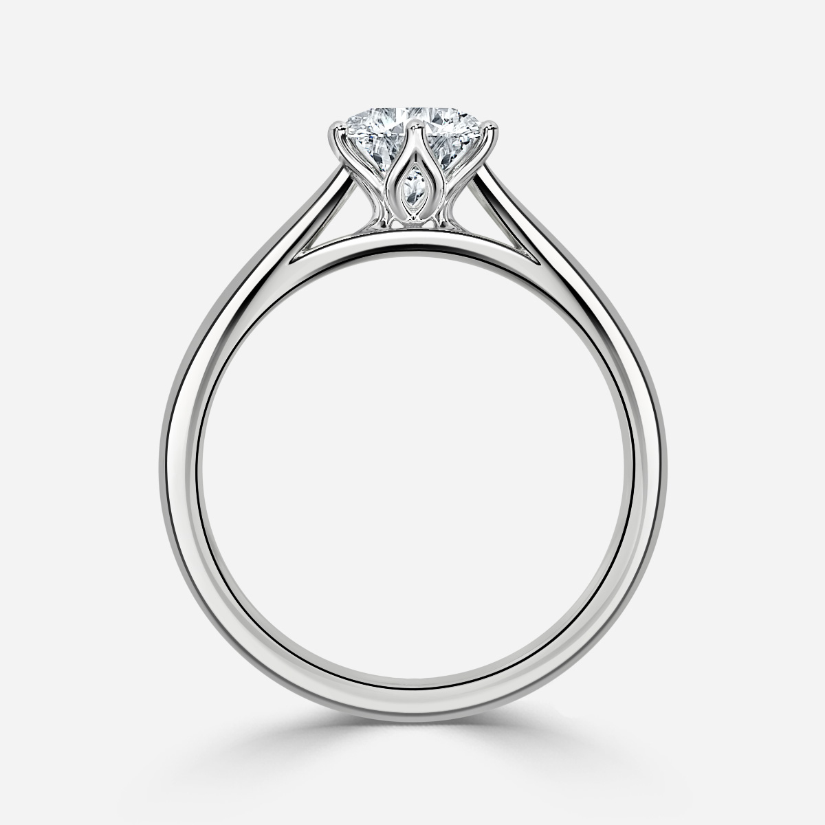 Split hot sale shank solitaire