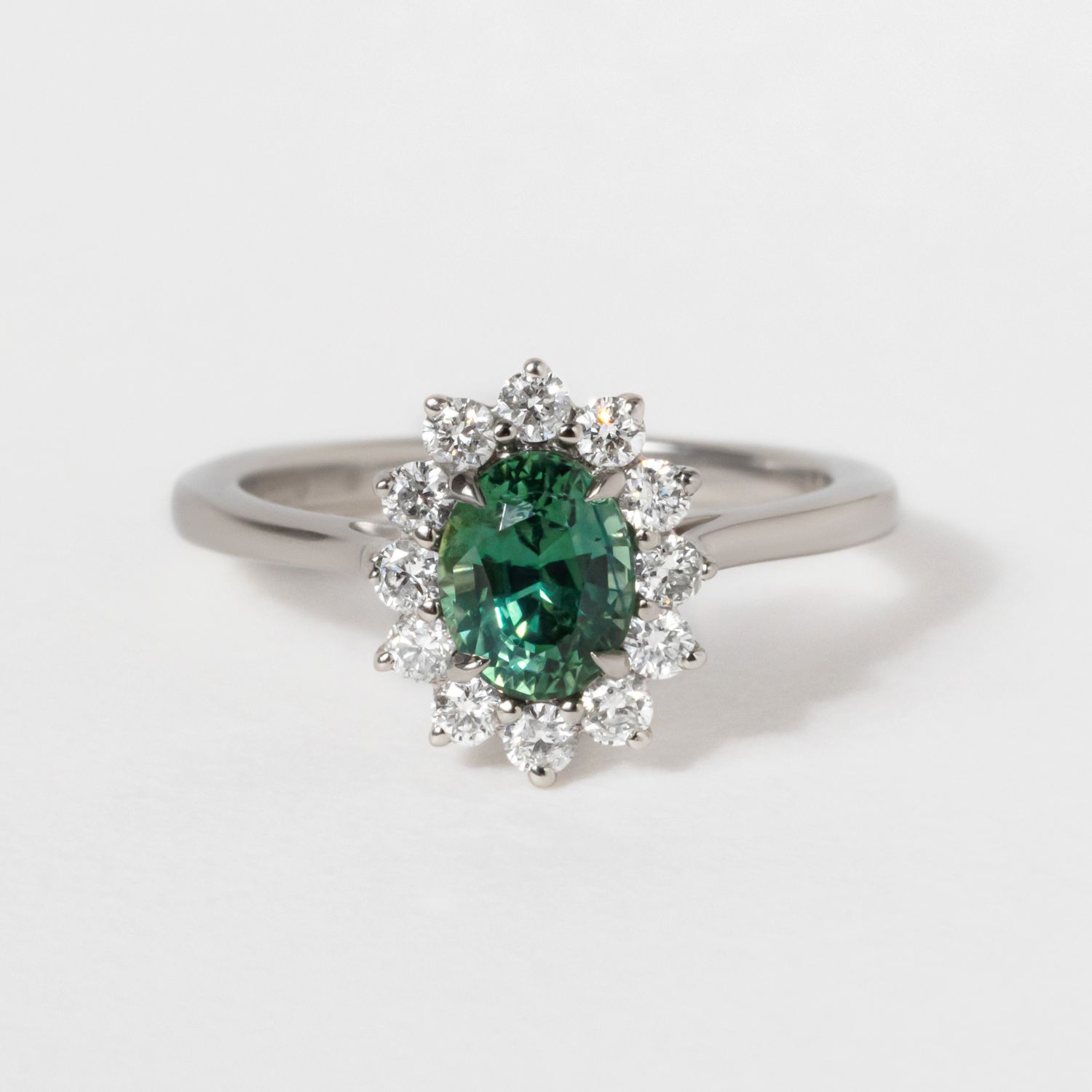Rose gold ring set unique vintage engagement ring 2pcs pear emerald en –  Ohjewel