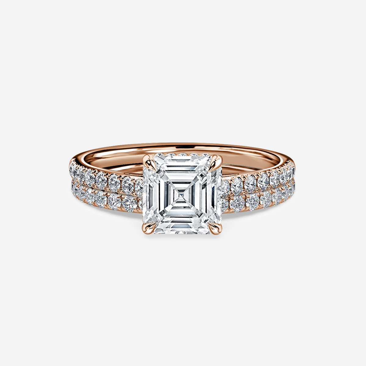 Aisha Pavé  Band Bridal Set
