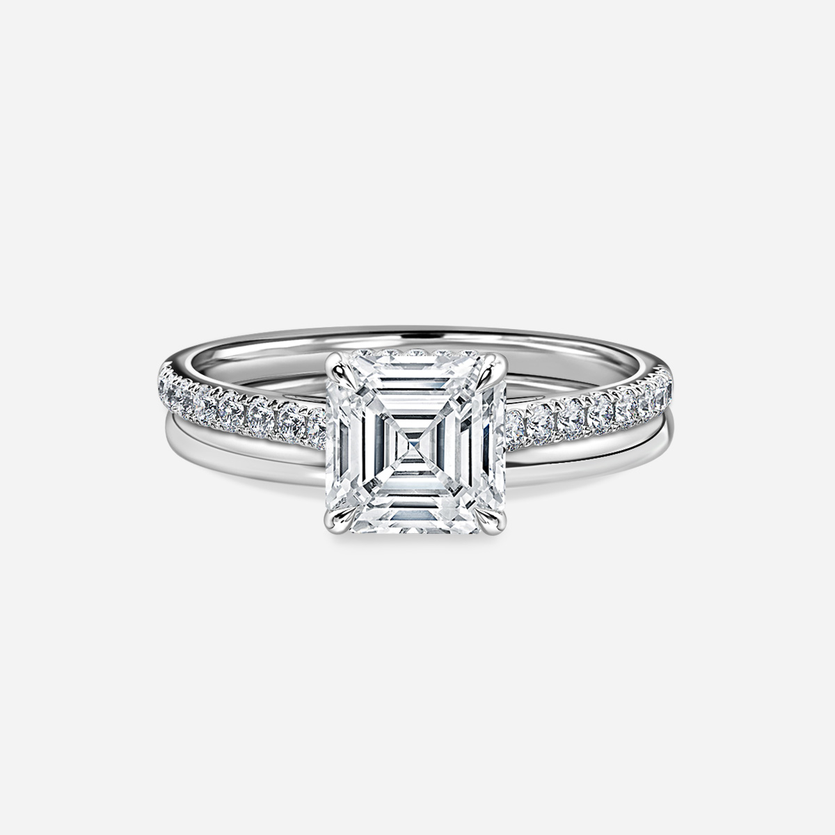 Aisha Plain Band Bridal Set