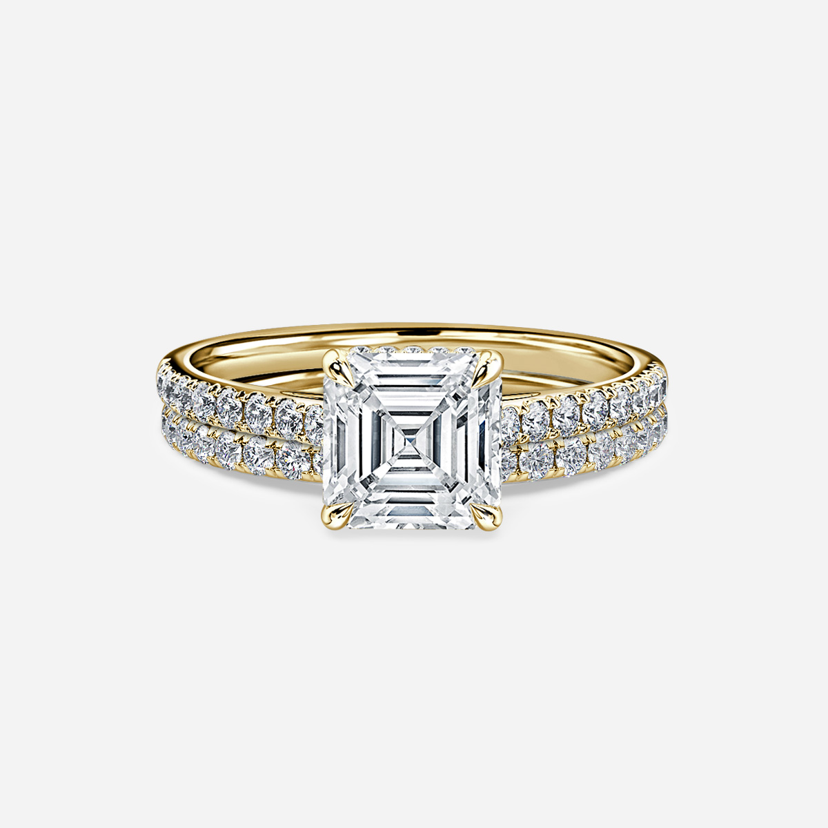Aisha Pavé  Band Bridal Set