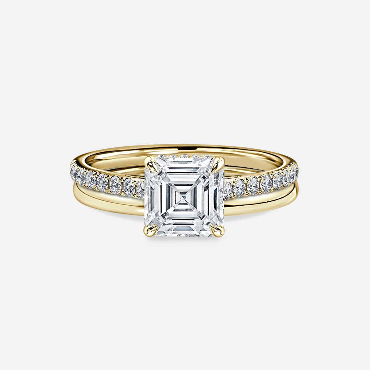 Aisha Plain Band Bridal Set