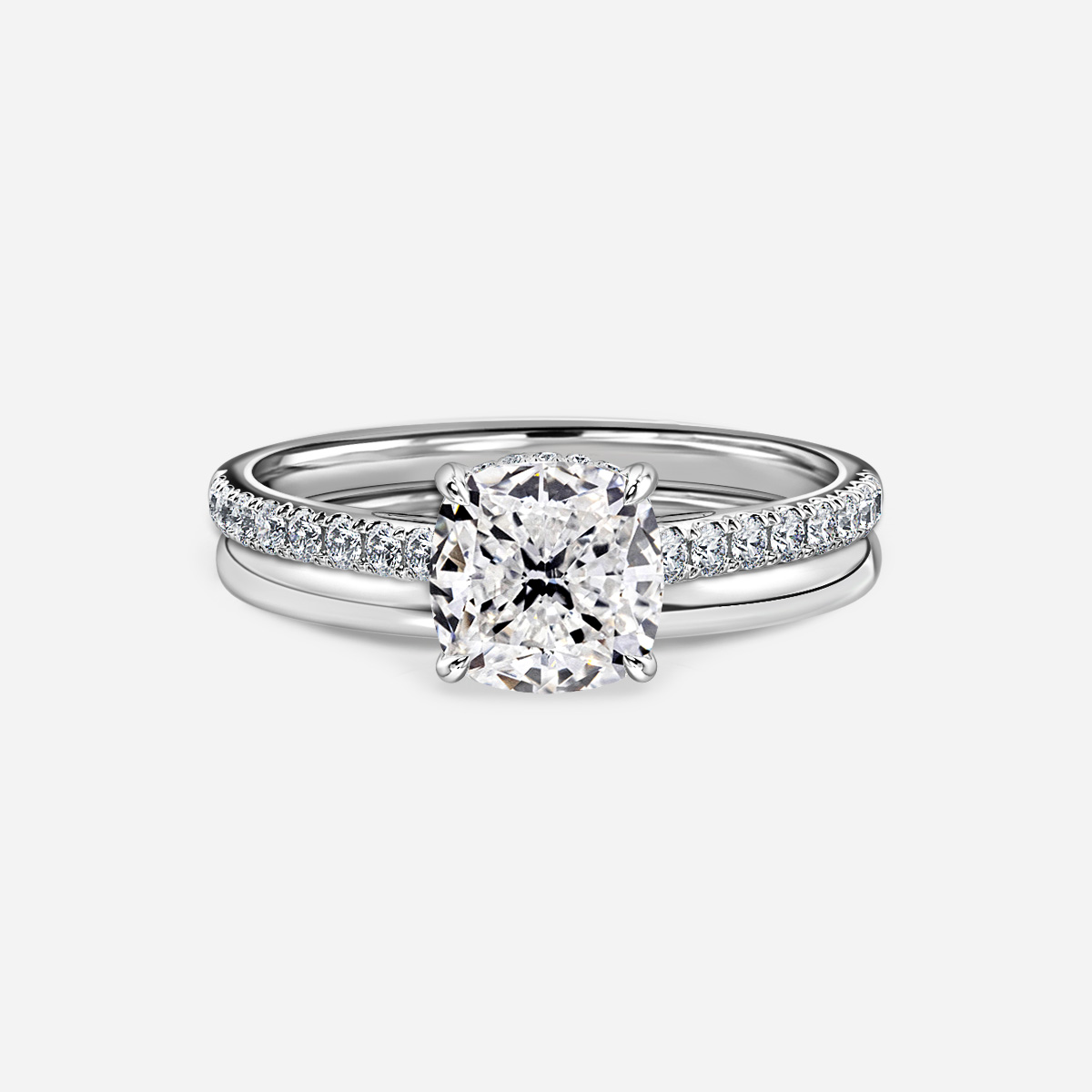 Aisha Plain Band Bridal Set