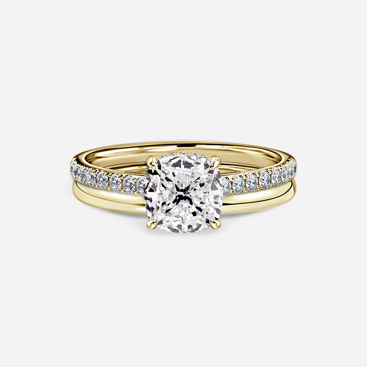 Aisha Plain Band Bridal Set