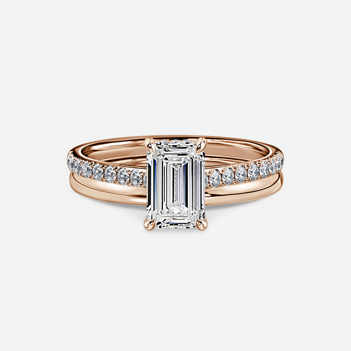 Aisha Plain Band Bridal Set