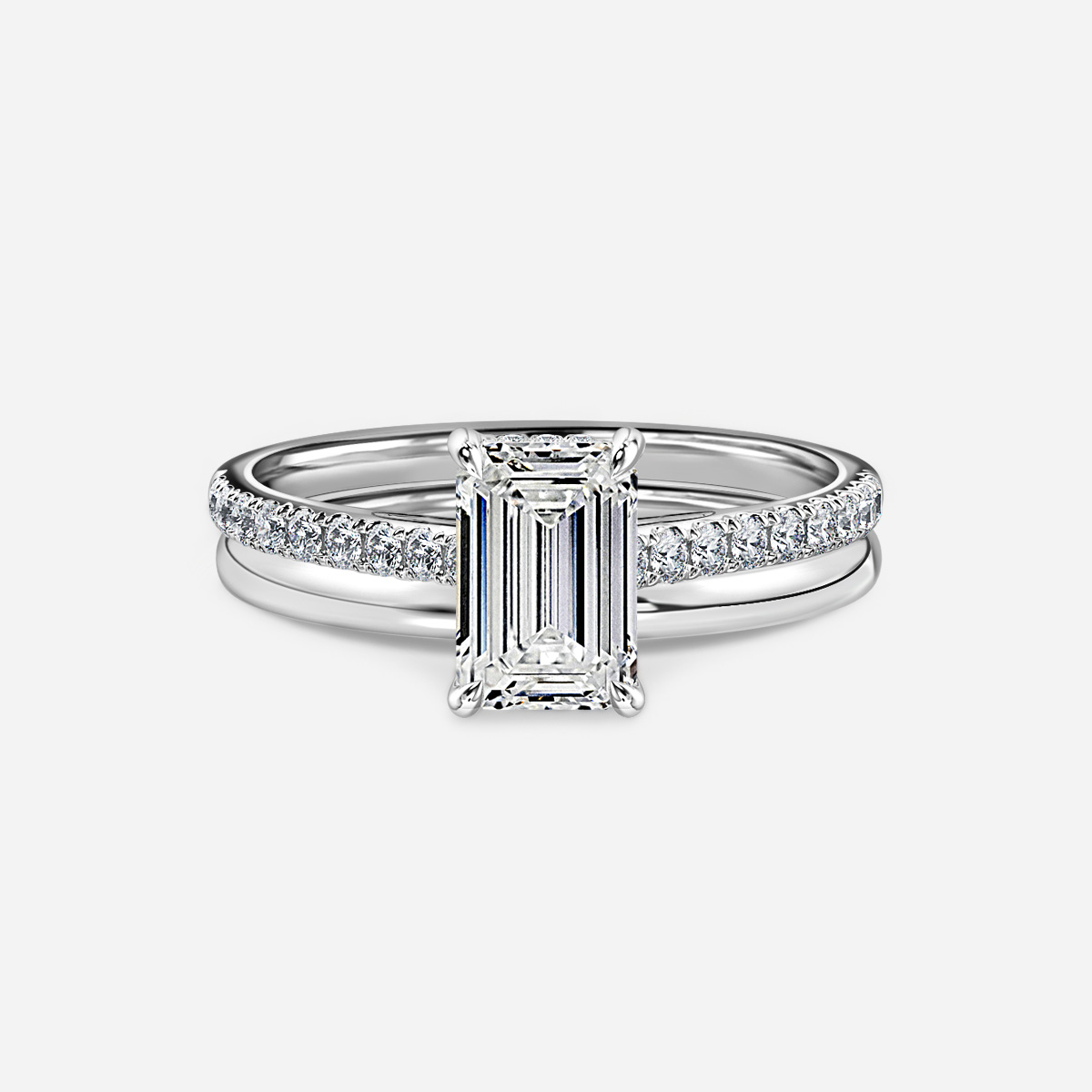 Aisha Plain Band Bridal Set