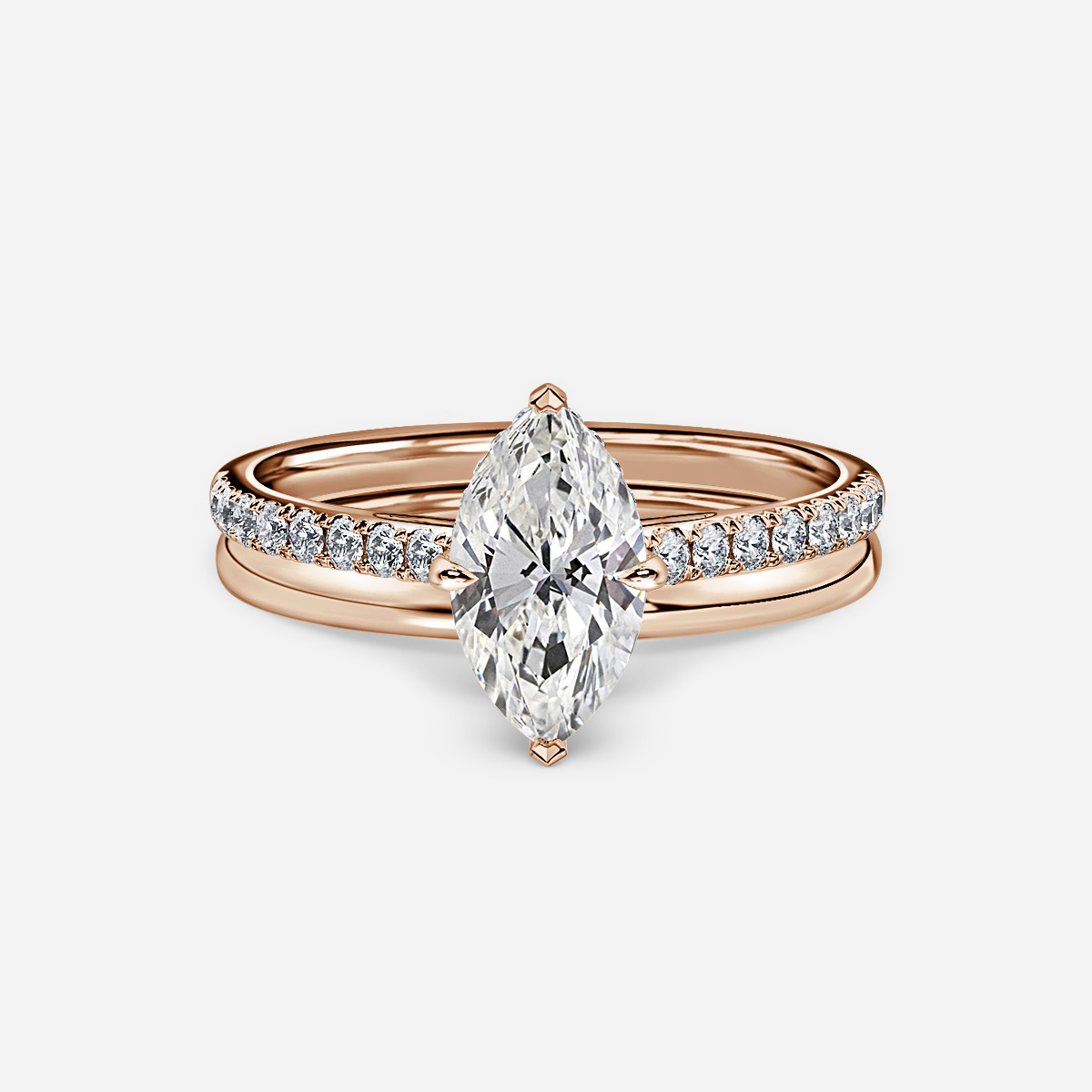 Aisha Plain Band Bridal Set