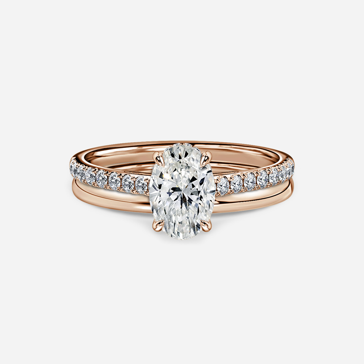 Aisha Plain Band Bridal Set