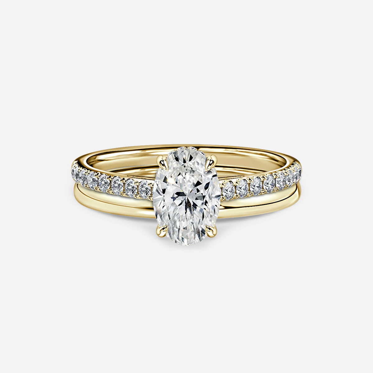 Aisha Plain Band Bridal Set