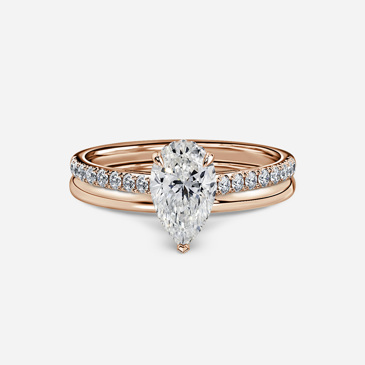 Aisha Plain Band Bridal Set