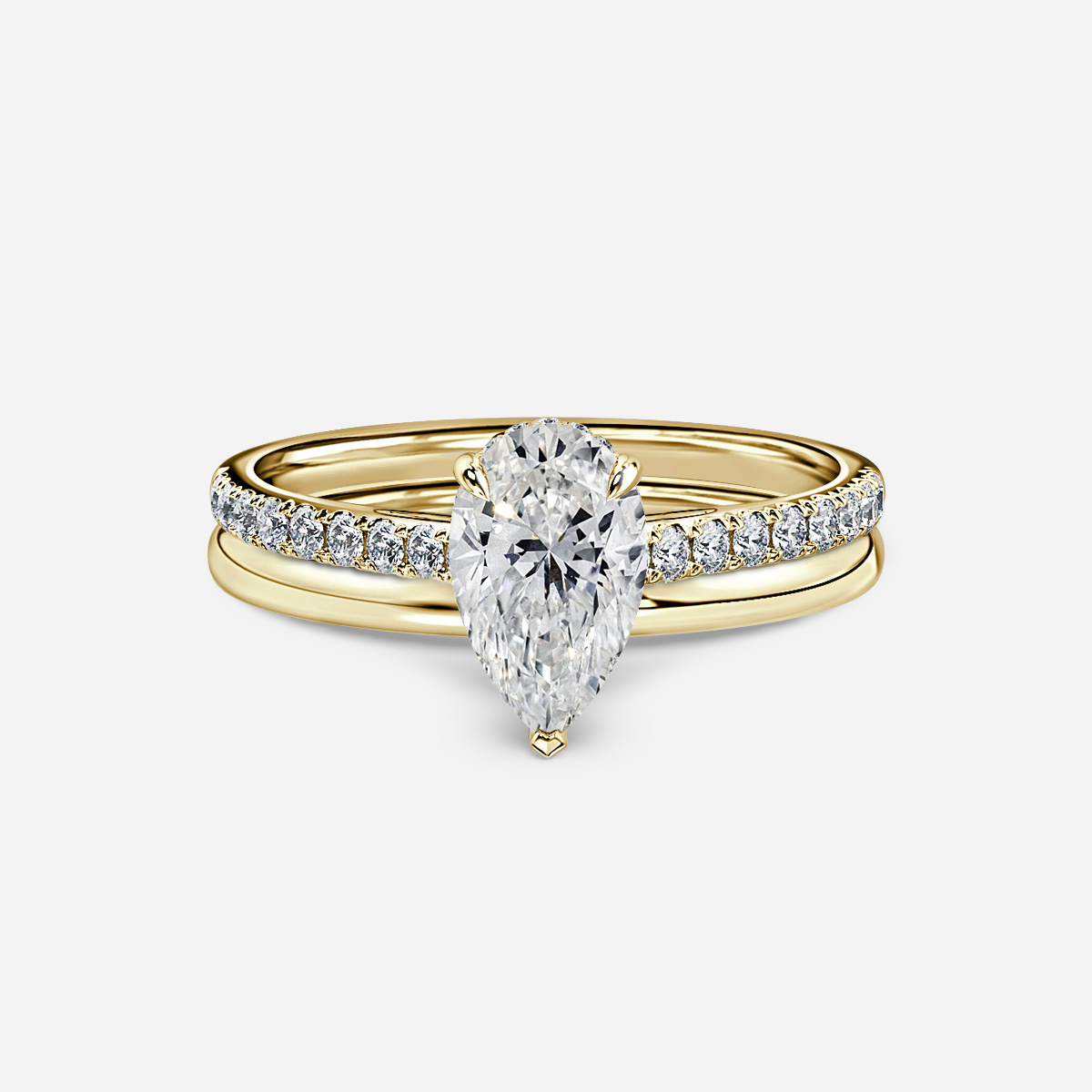 Aisha Plain Band Bridal Set