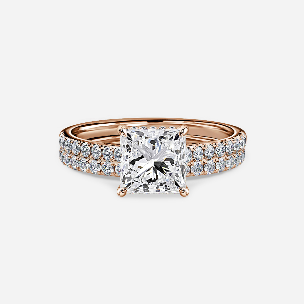 Aisha Pavé  Band Bridal Set