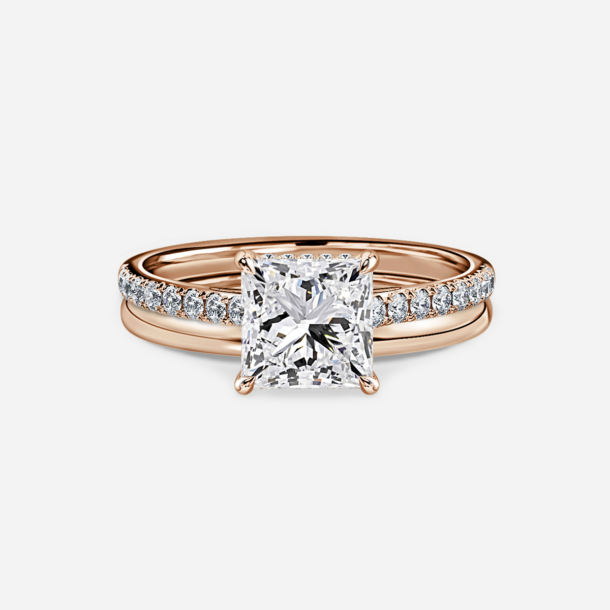 Aisha Plain Band Bridal Set