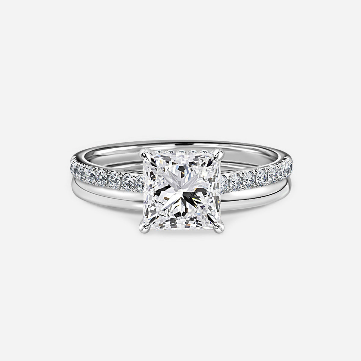 Aisha Plain Band Bridal Set