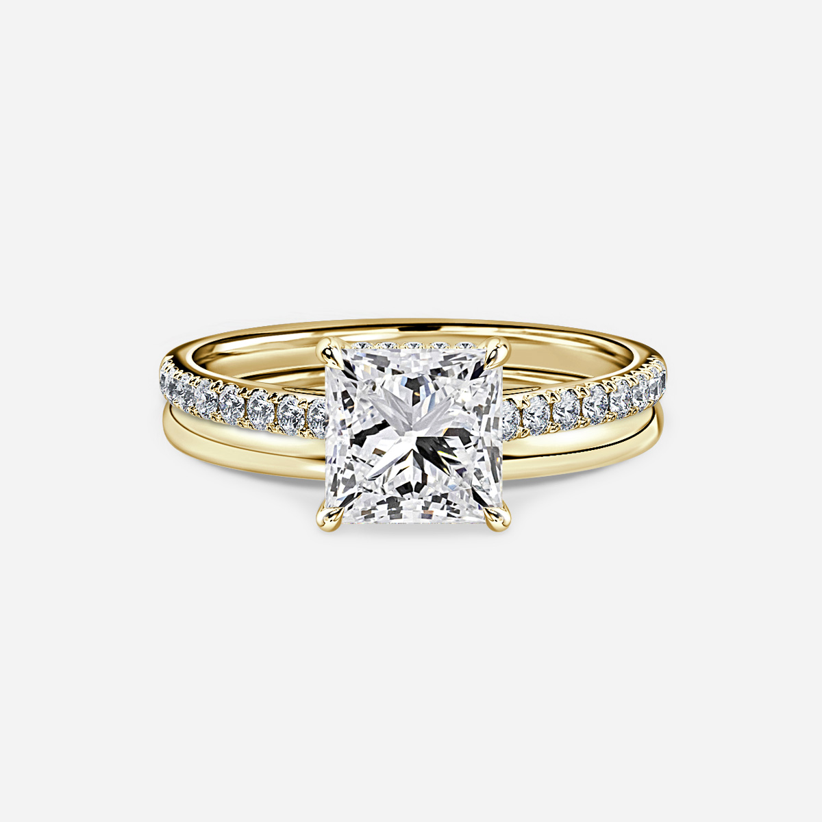Aisha Plain Band Bridal Set