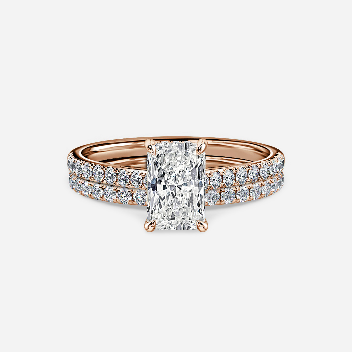 Aisha Pavé  Band Bridal Set