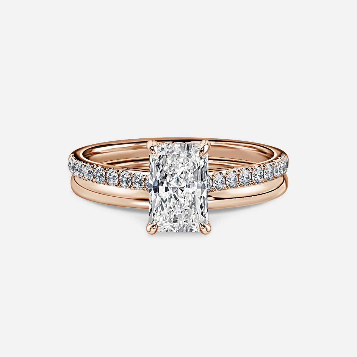 Aisha Plain Band Bridal Set
