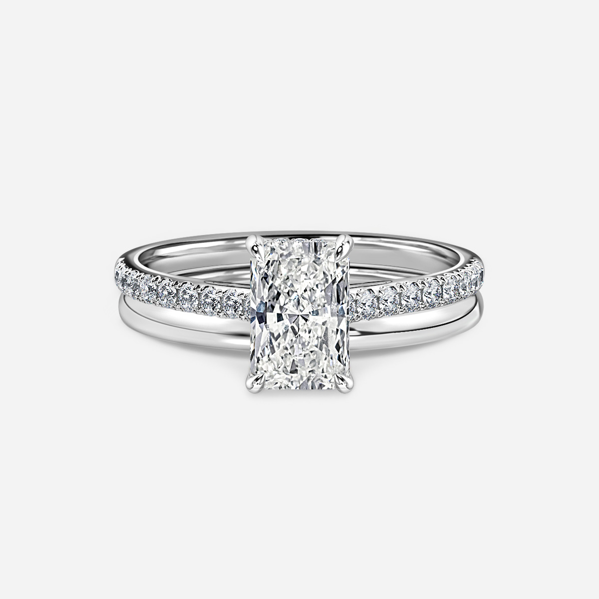 Aisha Plain Band Bridal Set