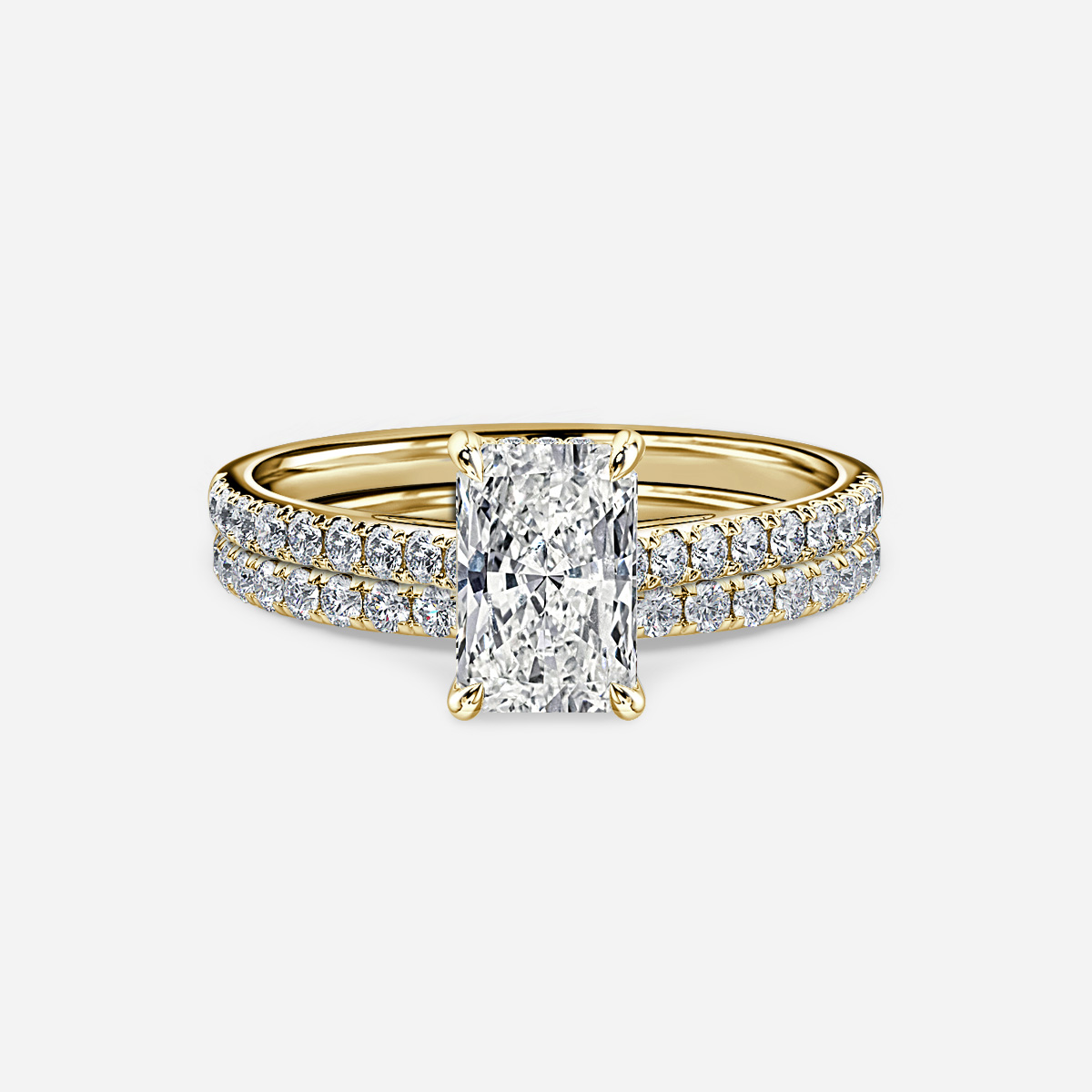 Aisha Pavé  Band Bridal Set