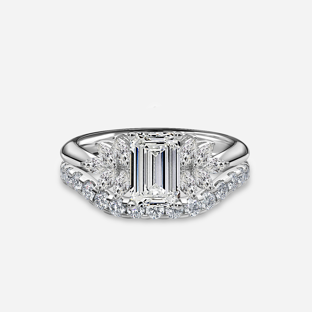 Anastasia Pavé Band Bridal Set