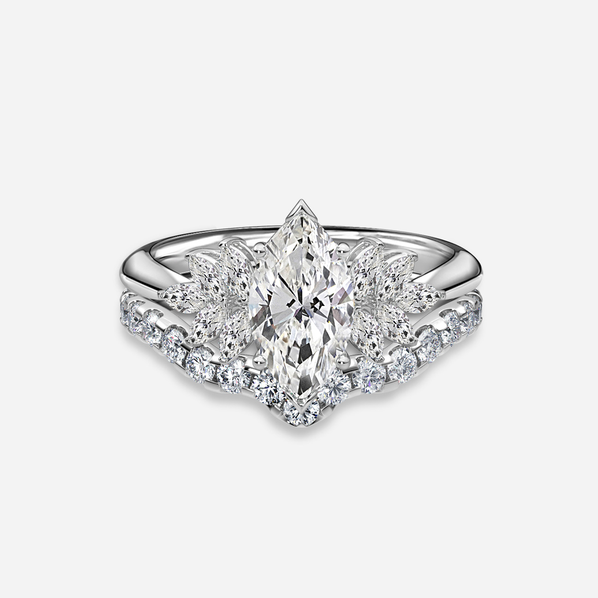 Anastasia Pavé Band Bridal Set