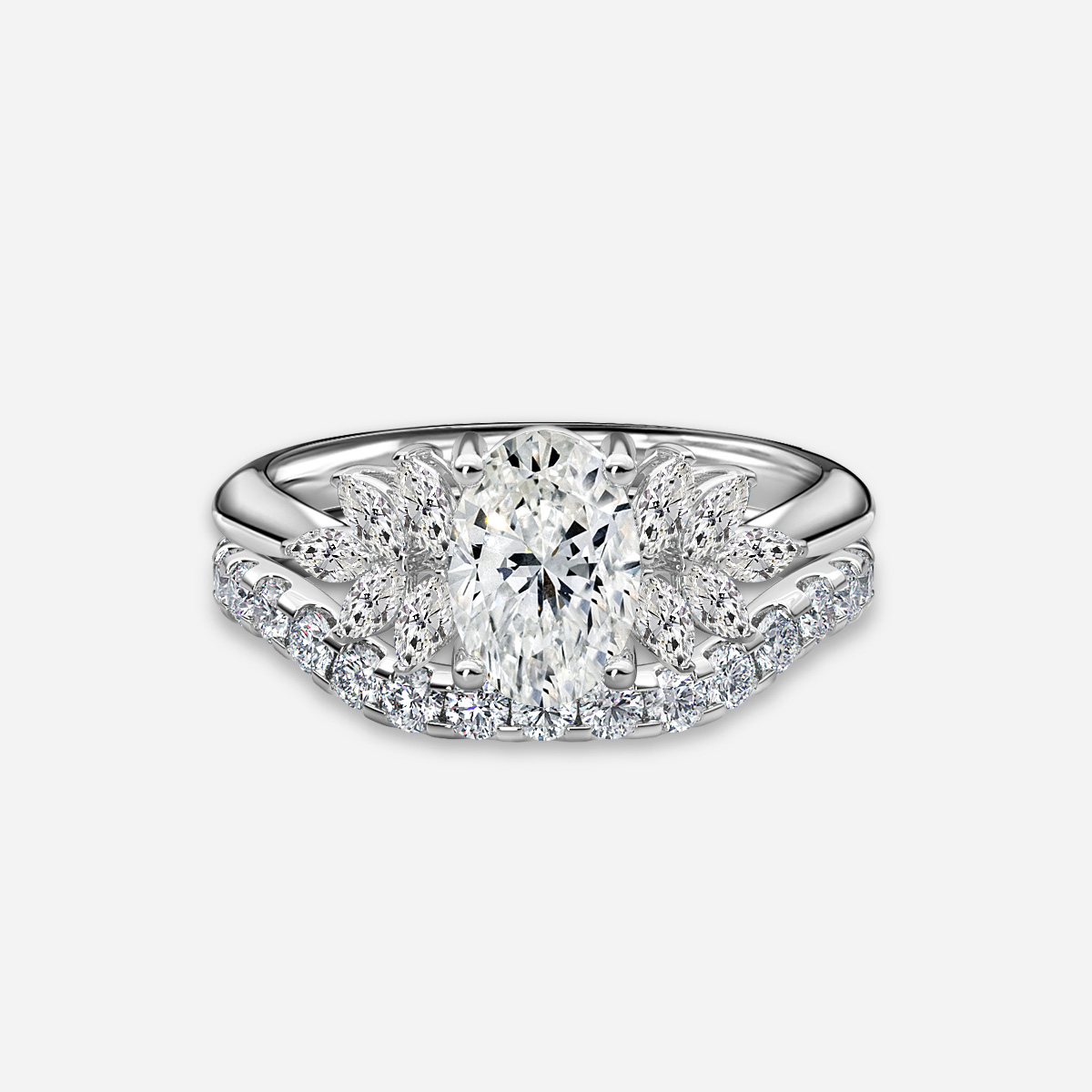 Anastasia Pavé Band Bridal Set