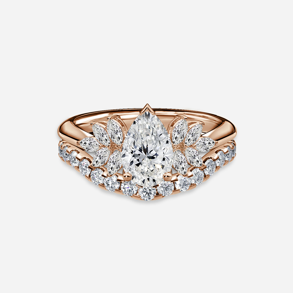 Anastasia Pavé Band Bridal Set