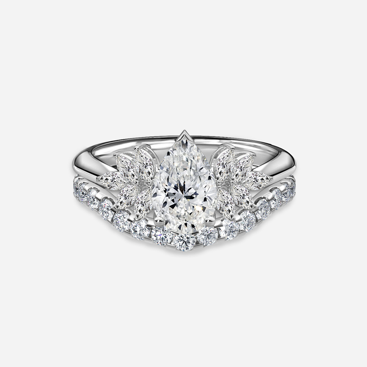 Anastasia Pavé Band Bridal Set