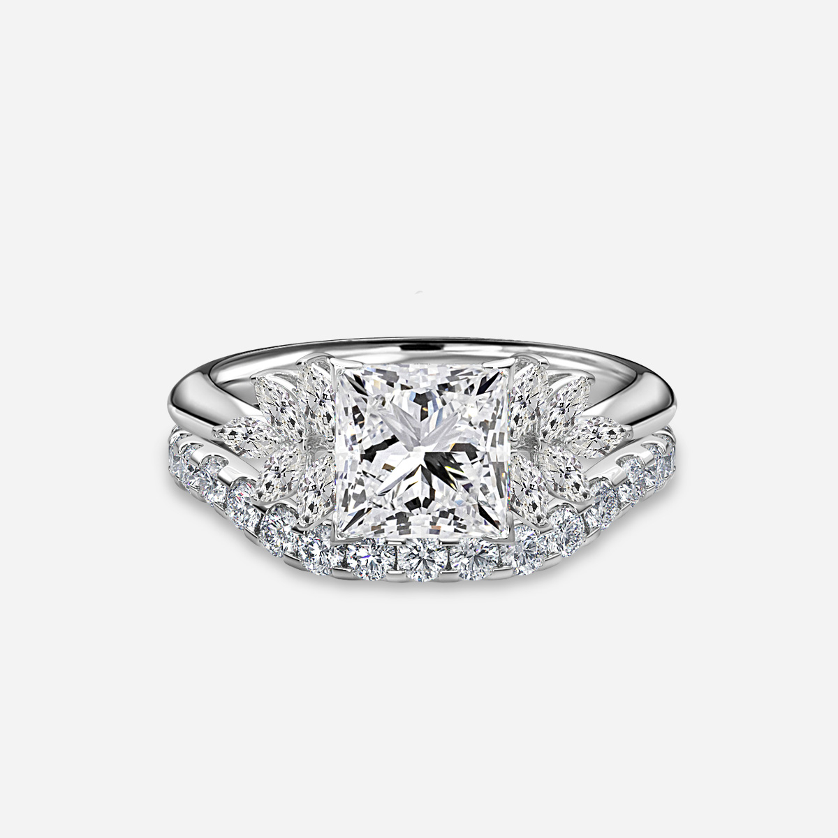 Anastasia Pavé Band Bridal Set