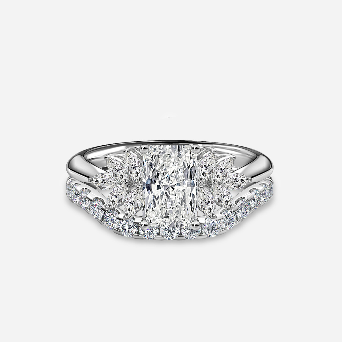 Anastasia Pavé Band Bridal Set
