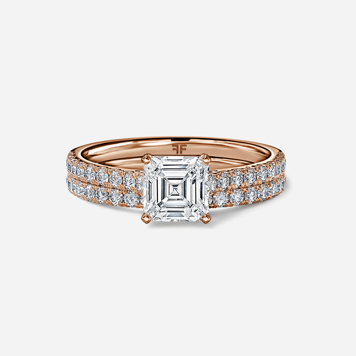 Avery Pavé Band Bridal Set