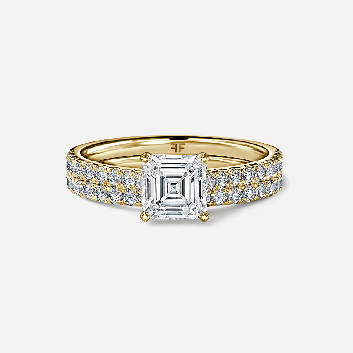 Avery Pavé Band Bridal Set