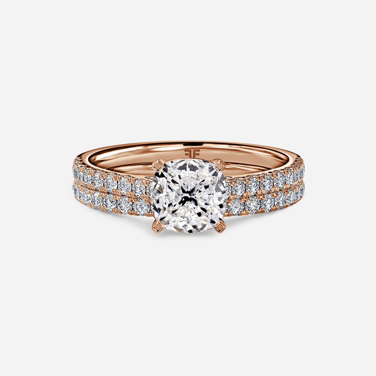 Avery Pavé Band Bridal Set