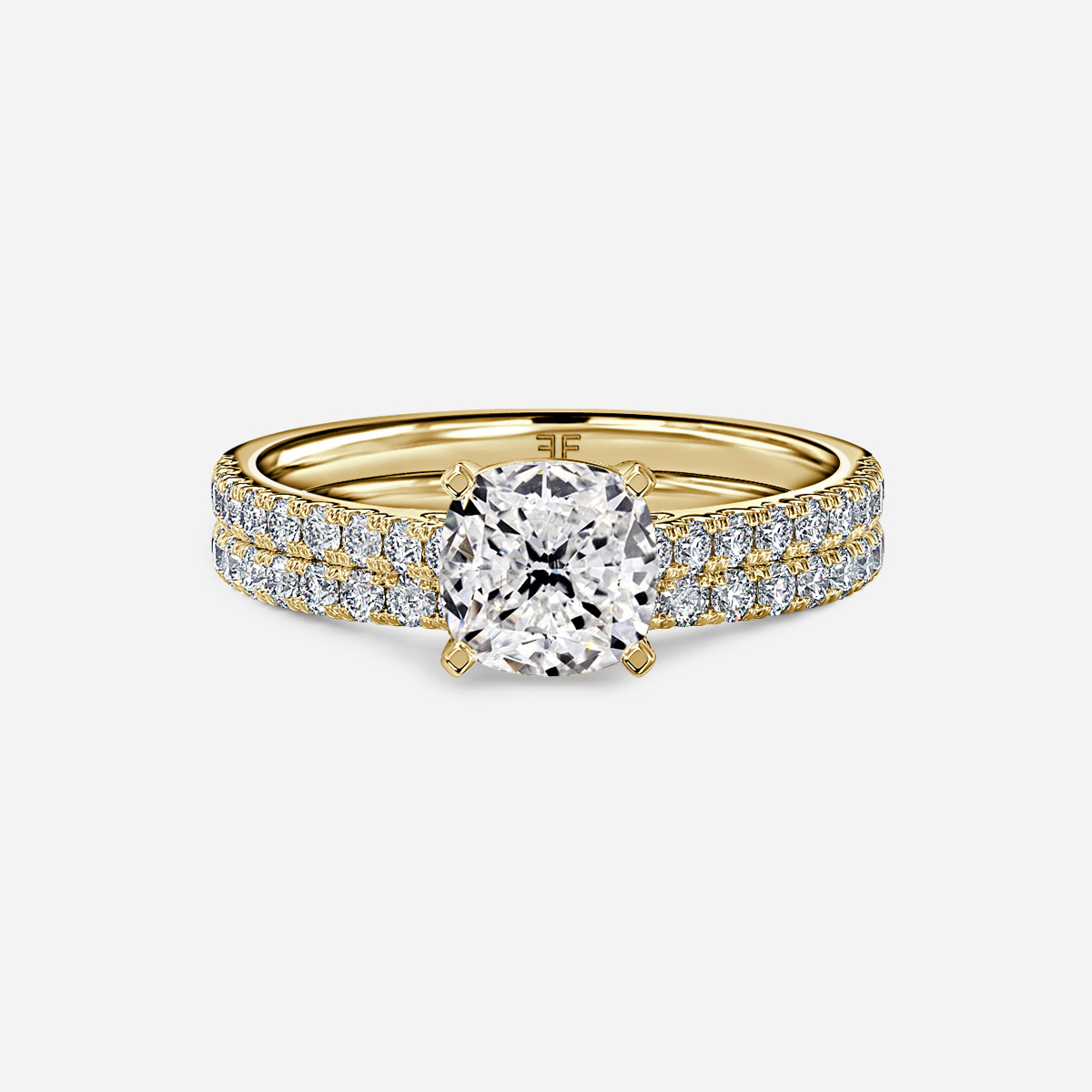 Avery Pavé Band Bridal Set