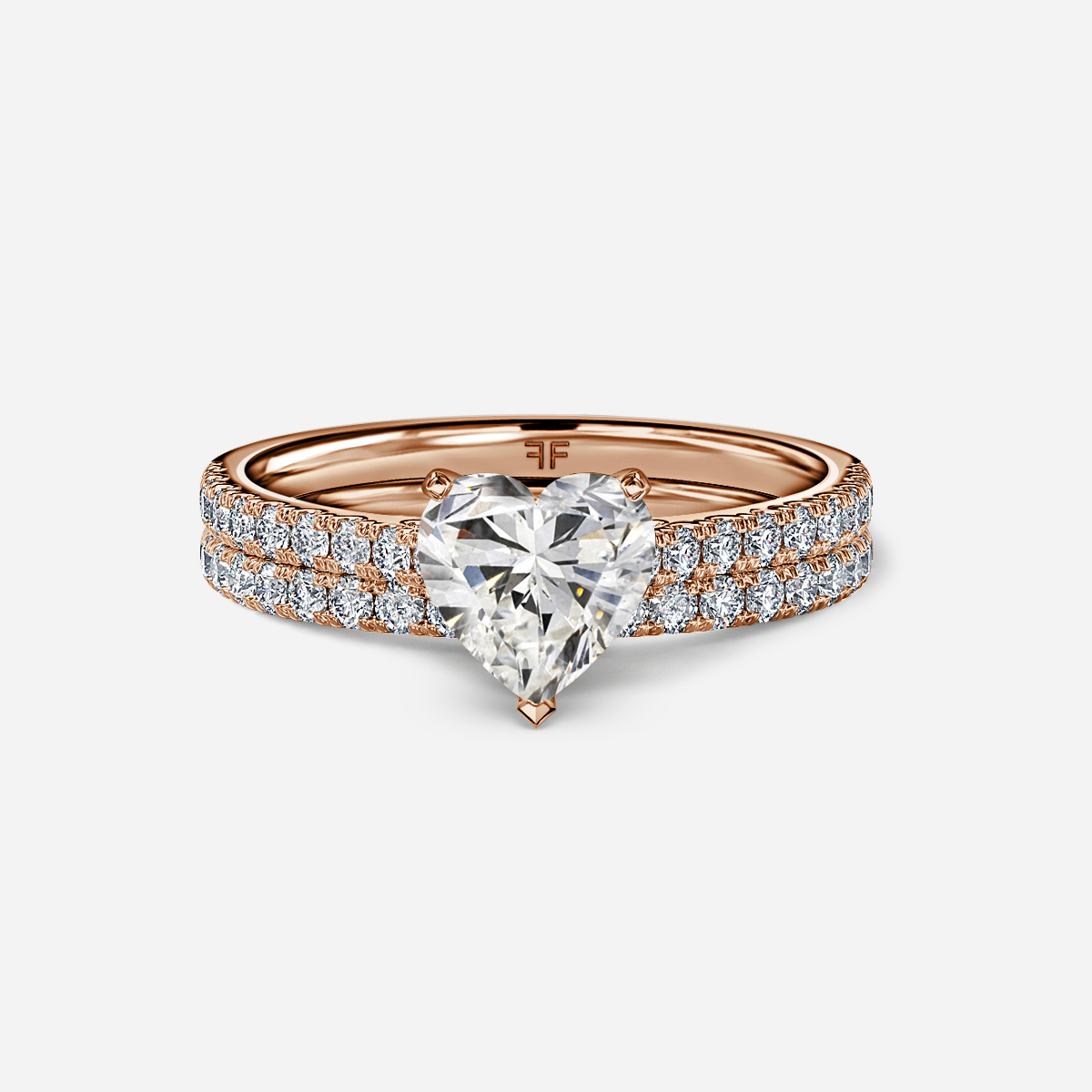 Avery Pavé Band Bridal Set