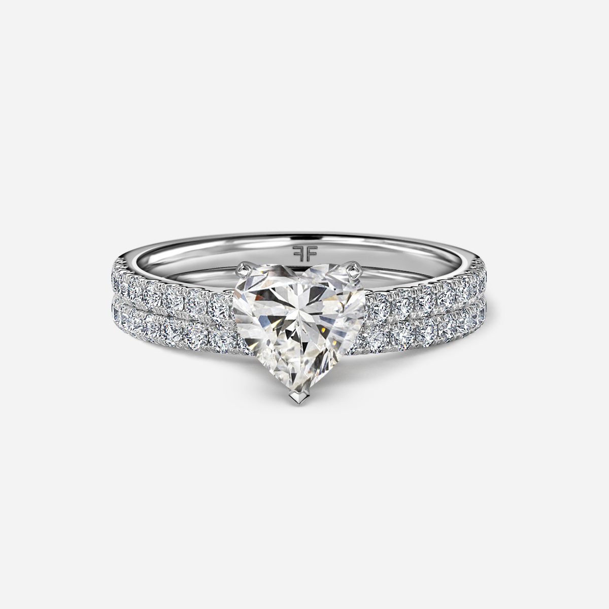 Avery Pavé Band Bridal Set