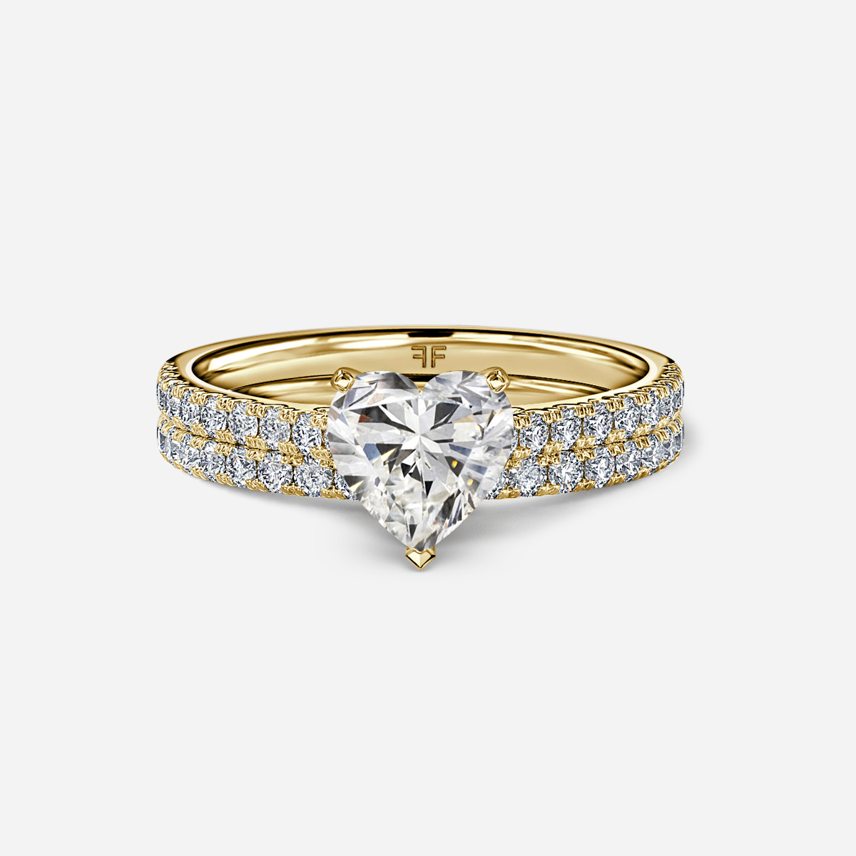 Avery Pavé Band Bridal Set