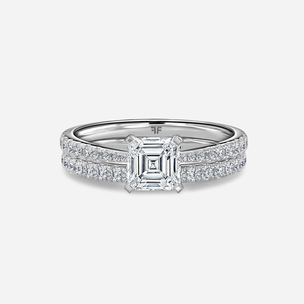Firefly Pavé Band Bridal Set