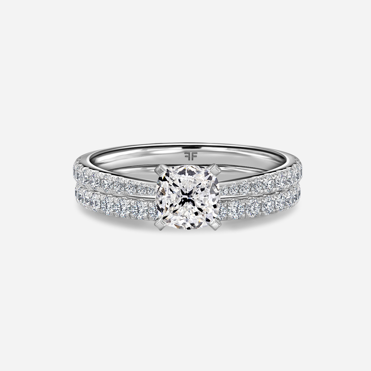 Firefly Pavé Band Bridal Set