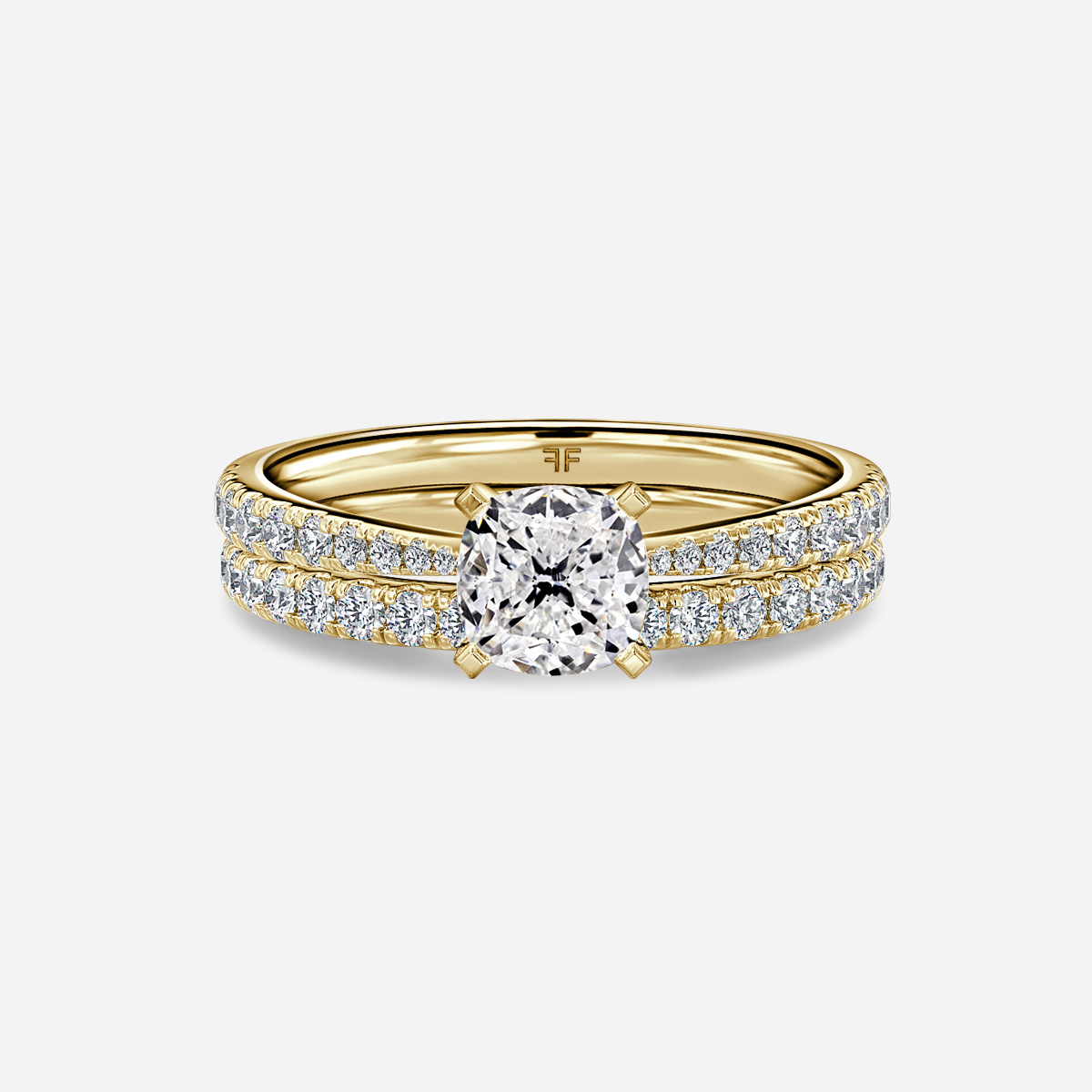 Firefly Pavé Band Bridal Set