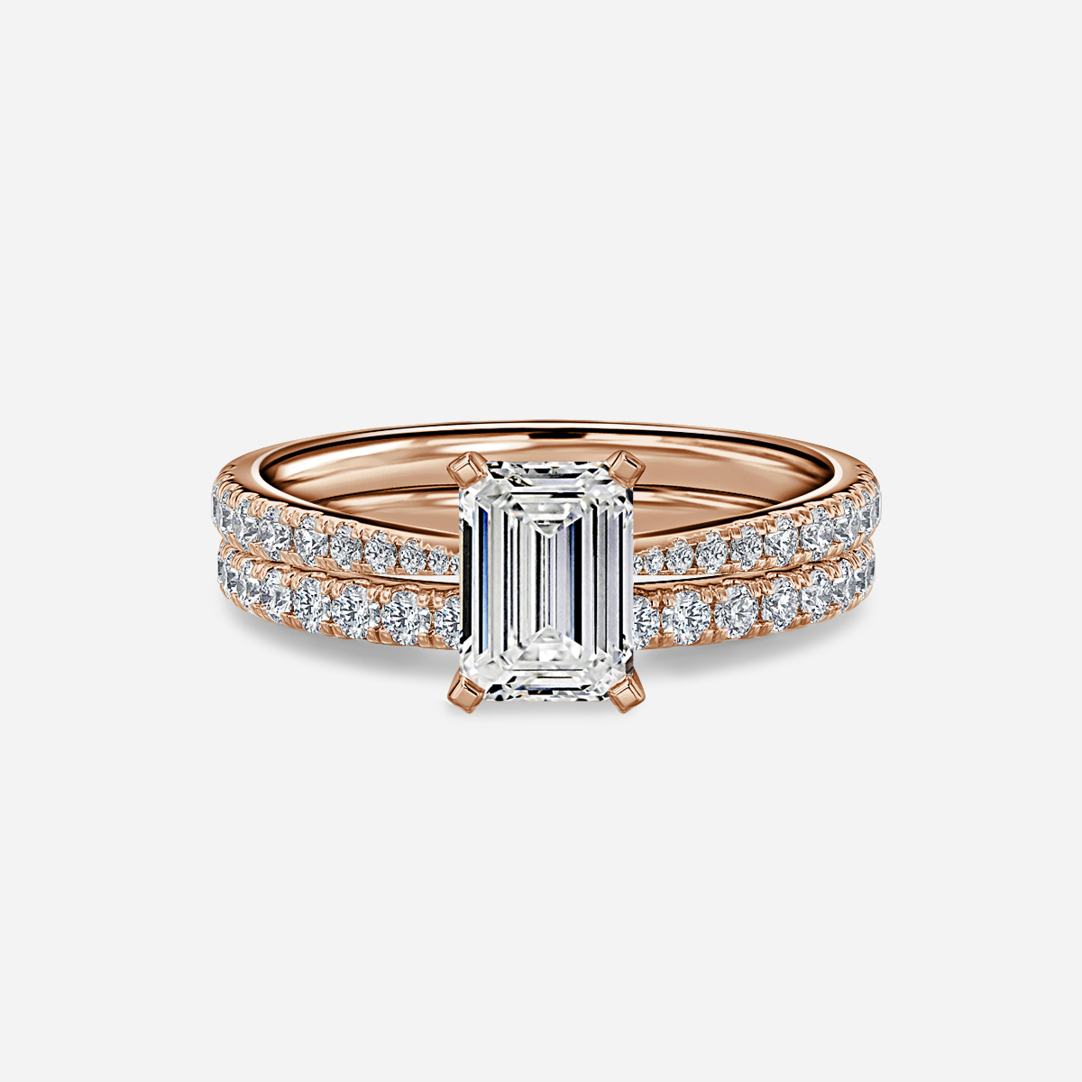 Firefly Pavé Band Bridal Set