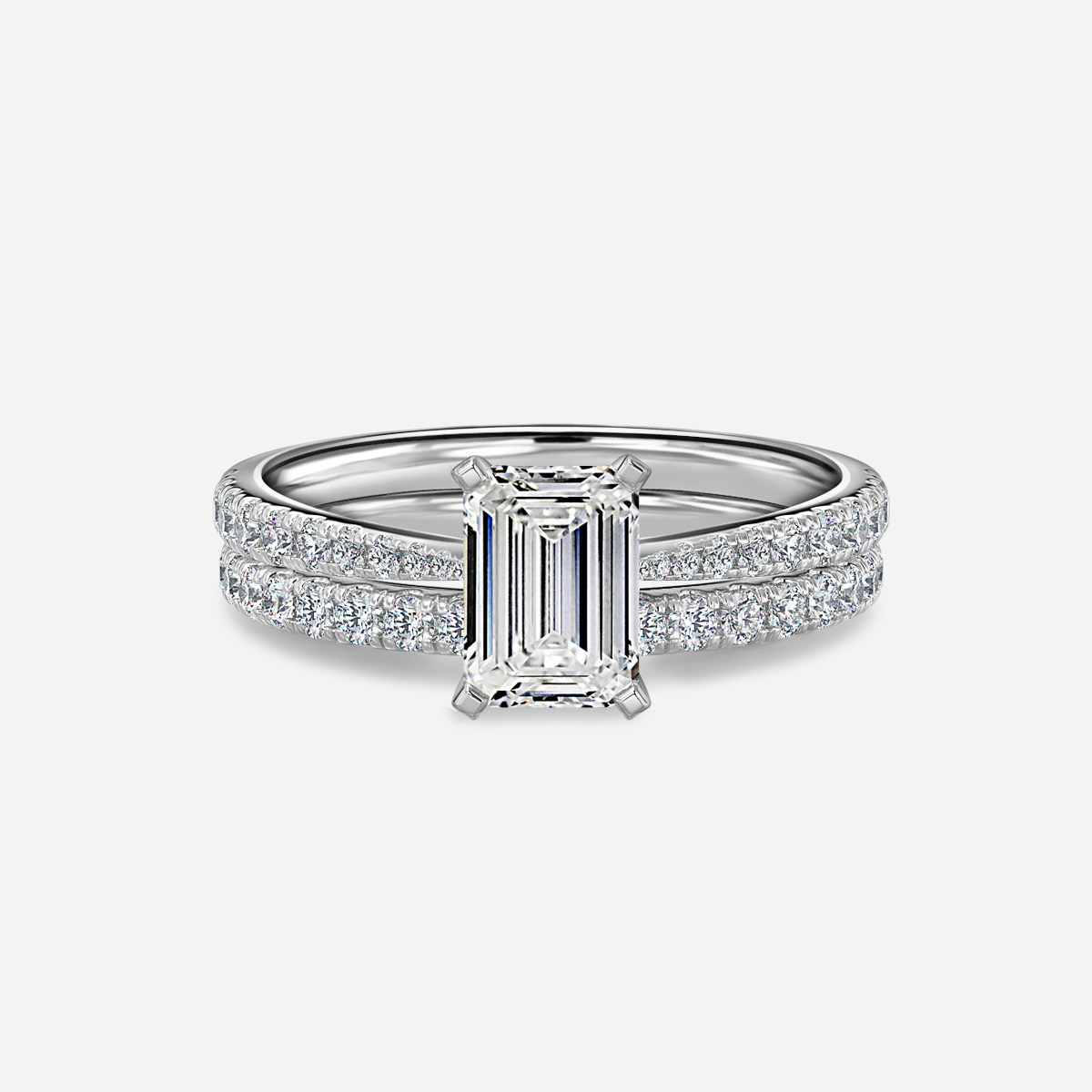 Firefly Pavé Band Bridal Set
