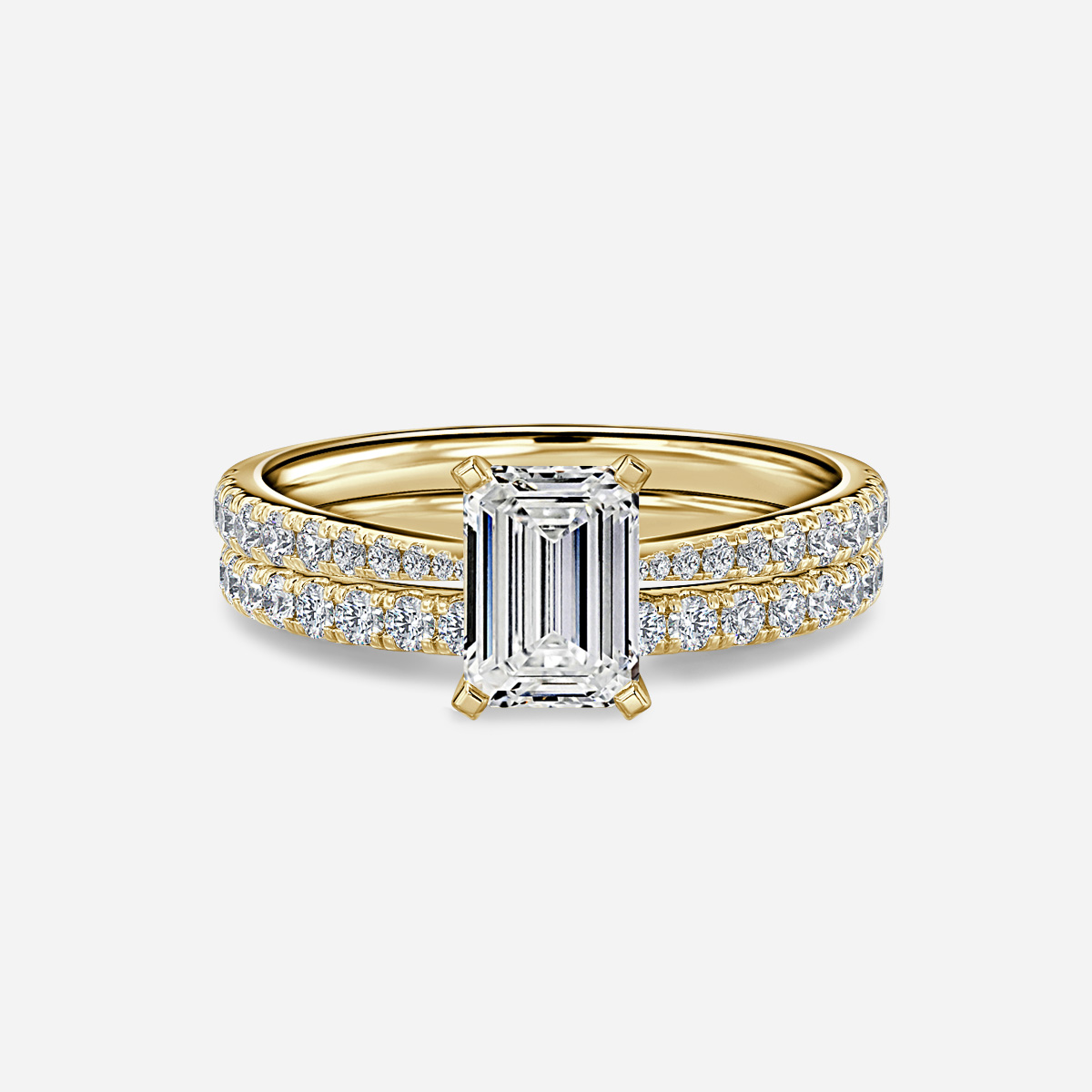 Firefly Pavé Band Bridal Set